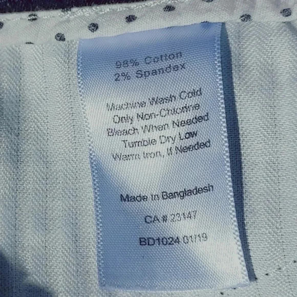 Talbots Perfect Womens Shorts Dark Blue Flat Front  Cotton Blend 2 - Picture 12 of 15